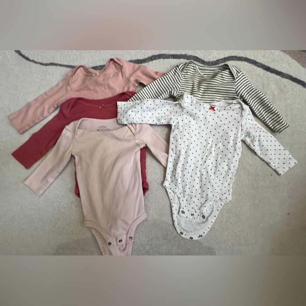 Assorted Long Sleeve Baby Bodysuits